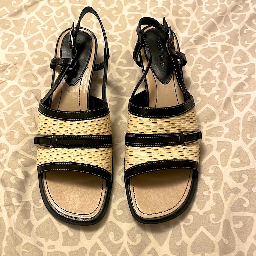 Trotters Sandals with 1” Heel. Worn Once. Great Shape - Picture 2 of 11